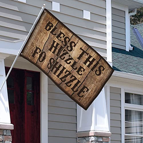 Drapeau Bless This Hizzle Fo Shizzle Flag géant en tissu pour décoration - 5
