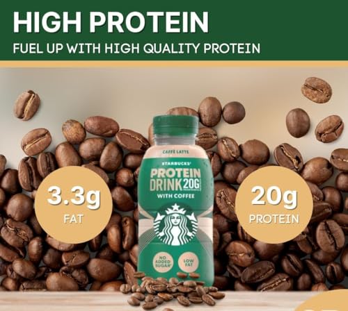 Priceless Discounts Online Café Latte Coffee Drink with protein (330ml 8 Pack) Protein Coffee Drink, Iced Coffee | Protein Ready To Drink Coffee Bulk, Vegetarian - Image 5