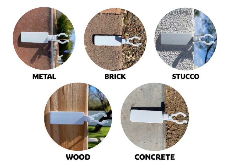 Image of Northlight 25ct Anywhere Outdoor Sticky Adhesive Clips