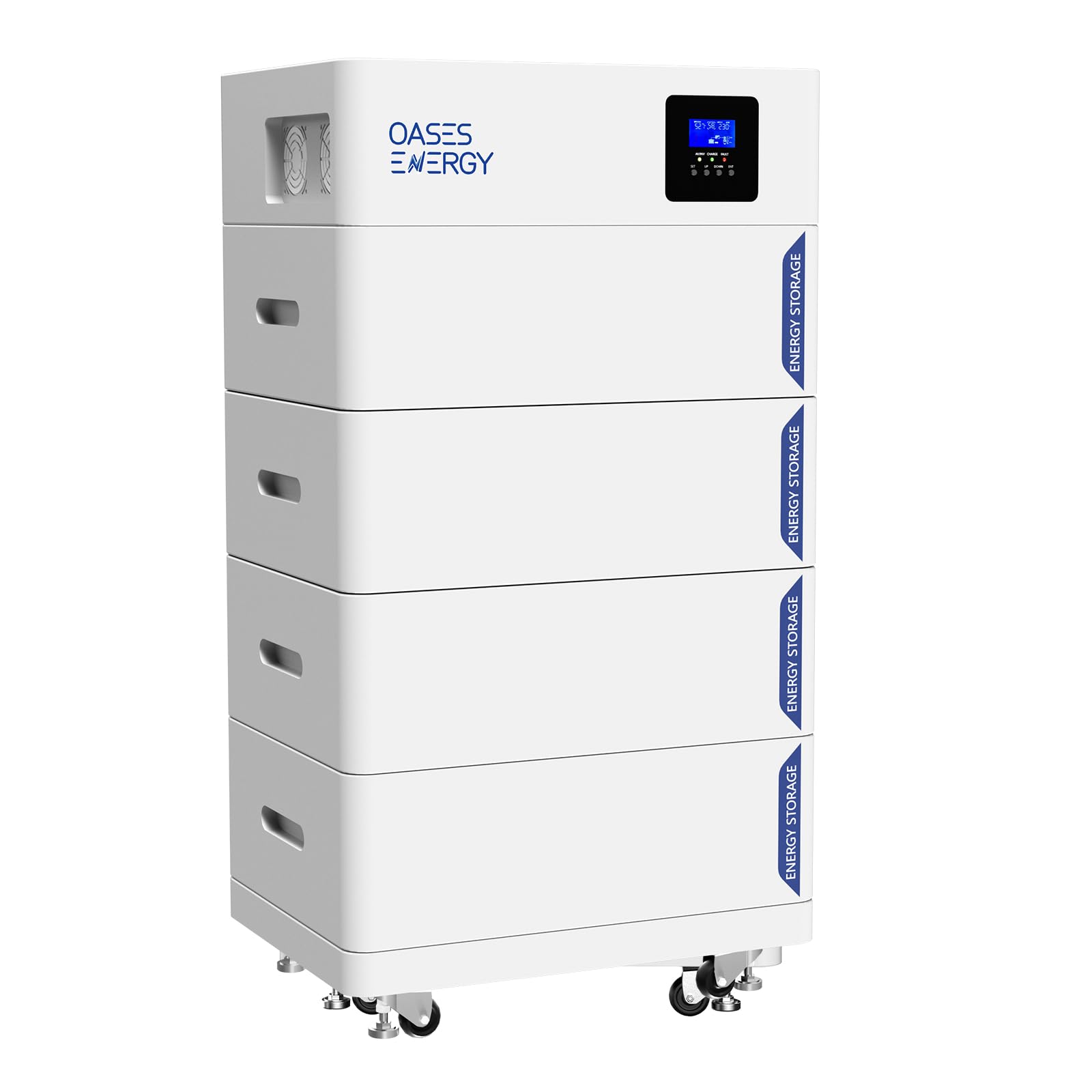 Batterie Lithium 48V 400Ah, Tout-en-Un 20kWh LiFePO4 Batterie De Stockage, Ensemble Onduleur 5kW, Facile à...