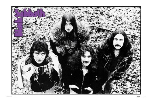 Poster Black Sabbath groupe de rock musique affiche decorative format 61x91.5 cm