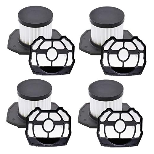 4 Pack Filter Replacement for Ryobi P718 313282002 18 Volt Strut Stick Vacuum Cleaner, 4 Pack Filter Assembly with 4 Pack Pre-Screen by Beilan