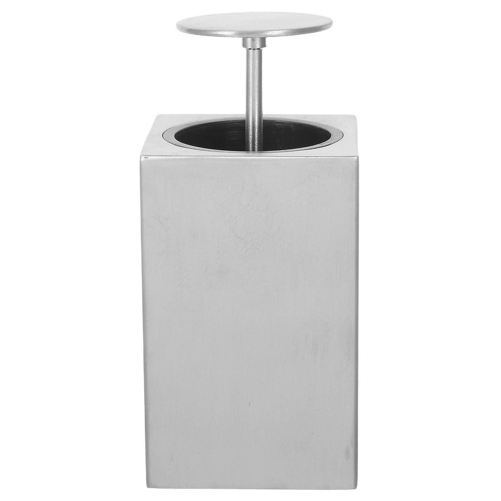 Dispensador de Palillos Capacidad Grande de Dientes de Acero Inoxidable Función de Presión y Diseño Cuadrado Portátil para Viajes y Mesas de Comedor