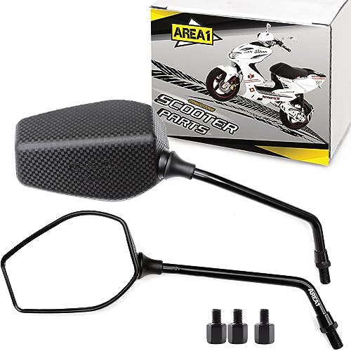 Rétroviseur Moto homologué E Area1 avec adaptateurs M10 et M8 pour Streetfighter