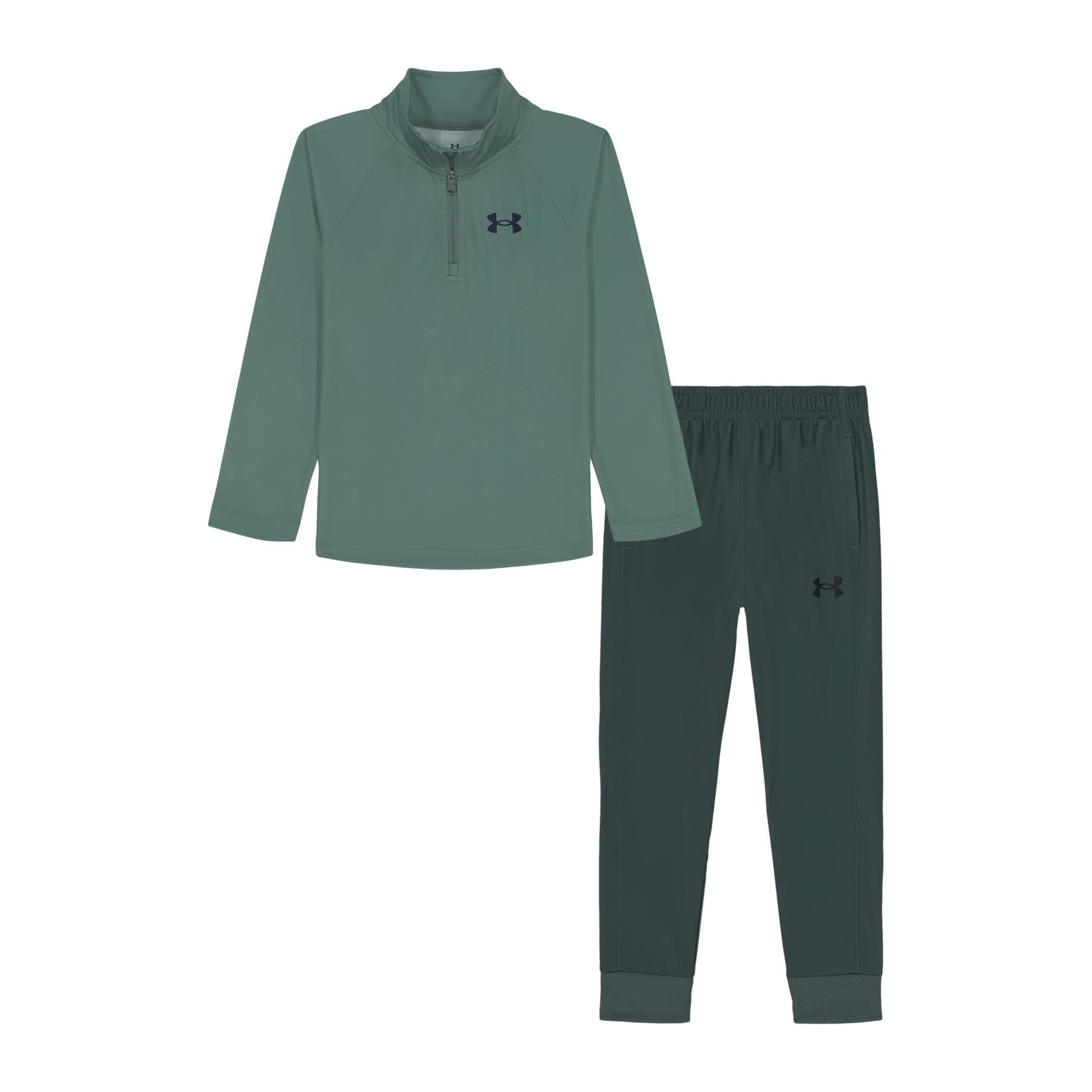 Under Armour Boys' Quarter Zip Pullover Top and Pants Set, Lightweight &amp; Relaxed Fit