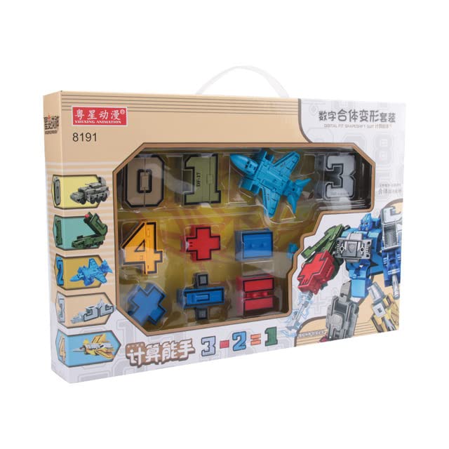 ТоуUAE - Transformation Number Assembled Robot Тоу Children Model Children Educational%Тоуs Gift (8191)