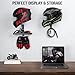 PUERSI Helmet Holder Wall Mount - 2 Pack 180° Rotation Helmet Hanger for Motorcycle Bike Racing Outerwear Sports Gear Display