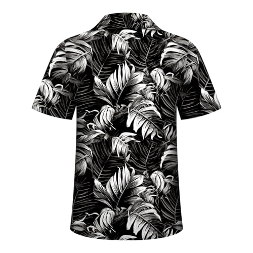 Image of Hawaiian Shirt for Men Tropical Shirts Summer Beach Button Down Short Sleeve Luau Aloha Floral Cruise Vacation Outfit 2026