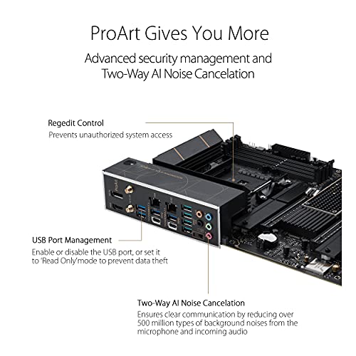 ASUS-ProArt-X570-CREATOR-WiFi-Placa-Base-para-Crear-contenidos-AMD-X570-Ryzen-AM4-ATX-PCIe-40-refrigeracion-PCH-Thunderbolt-4-Tipo-C-Ethernet-10-GB-y-25-GB-Wi-Fi-6E-M2-USB-32-Gen-2
