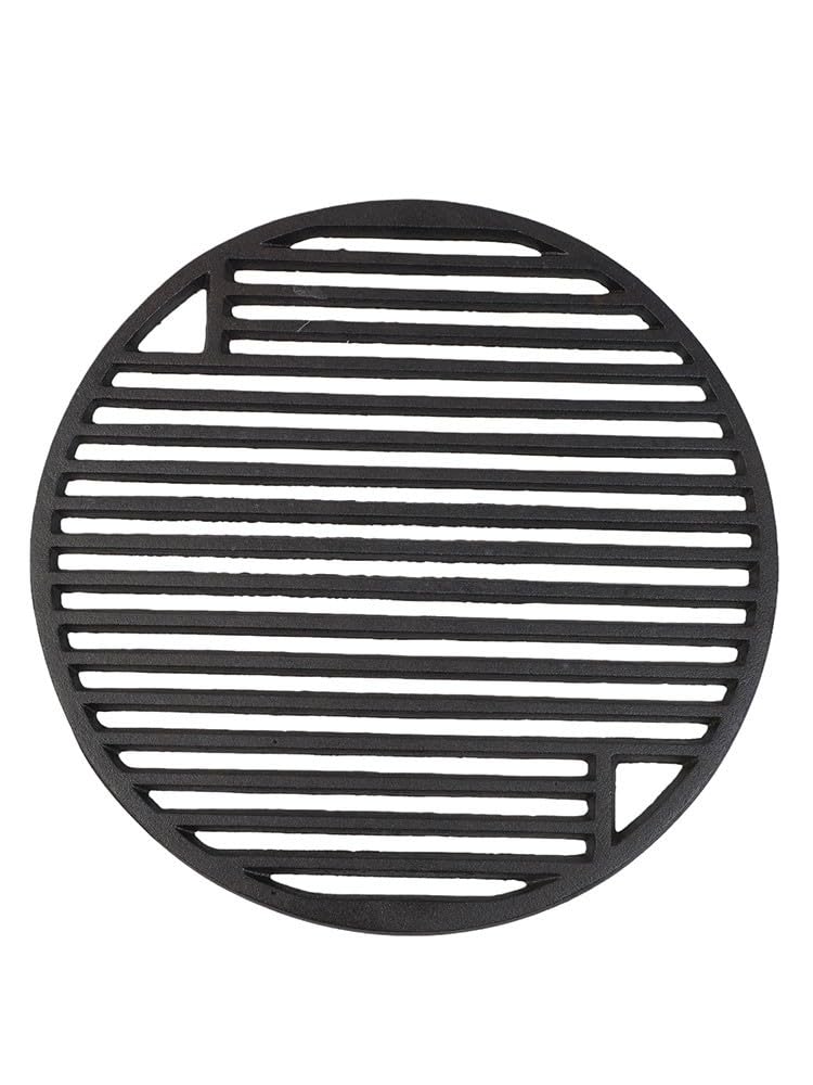 Wytrzymały okrągły żeliwny ruszt do grillowania na węgiel drzewny i grille gazowe, 30-45 cm, trwała powierzchnia do gotowania, idealna do grillowania na świeżym powietrzu i grillowania