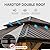 SumVille 12'x12' Hardtop Gazebo, Outdoor Cedar Wood Frame Canopy with Galvanized Steel Double Roof, Outdoor Permanent Metal Pavilion with Curtains and Netting for Patio, Backyard and Lawn(Brown)