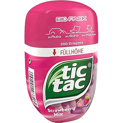 Ferrero Tic Tac Strawberry Mix Big Pack 200er Erdbeerenmix 98g Cover