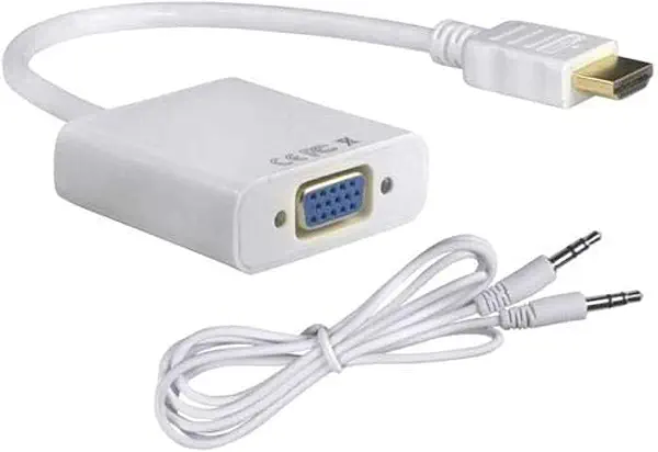 سعر ومواصفات كابل محول فيديو مع صوت من منفذ ذكرHDMI الى انثى VGA بجودة 1080 بيكسل لاجهزة كمبيوتر ودي في دي وتلفزيون اتش (B07N6MYRPK) على Amazon EG