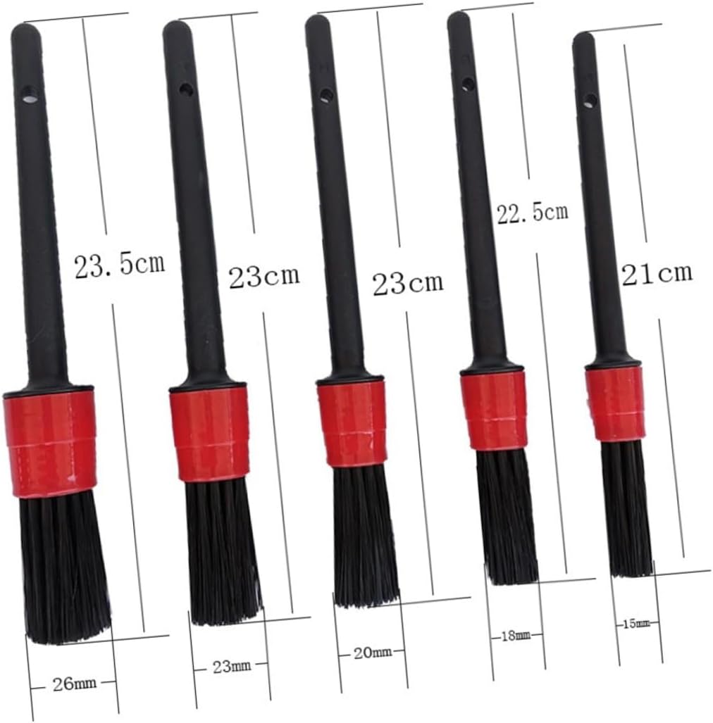 9pcs Auto Detailing Drill Brush Set, Power Scrubber Attachments for Car Cleaning, Yellow Drill Brush Heads for Wheels, Upholstery, Windows, and Floor Surfaces
