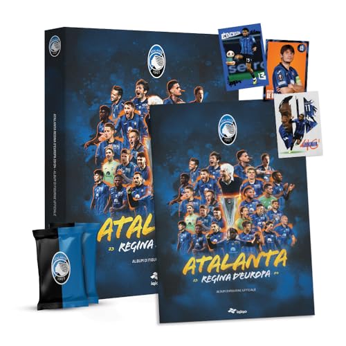 32 bustine da 5 figurine cad. Atalanta Regina d\'Europa - Prodotto UFFICIALE - Album di figurine in Collezione completa - Europa League 23/24