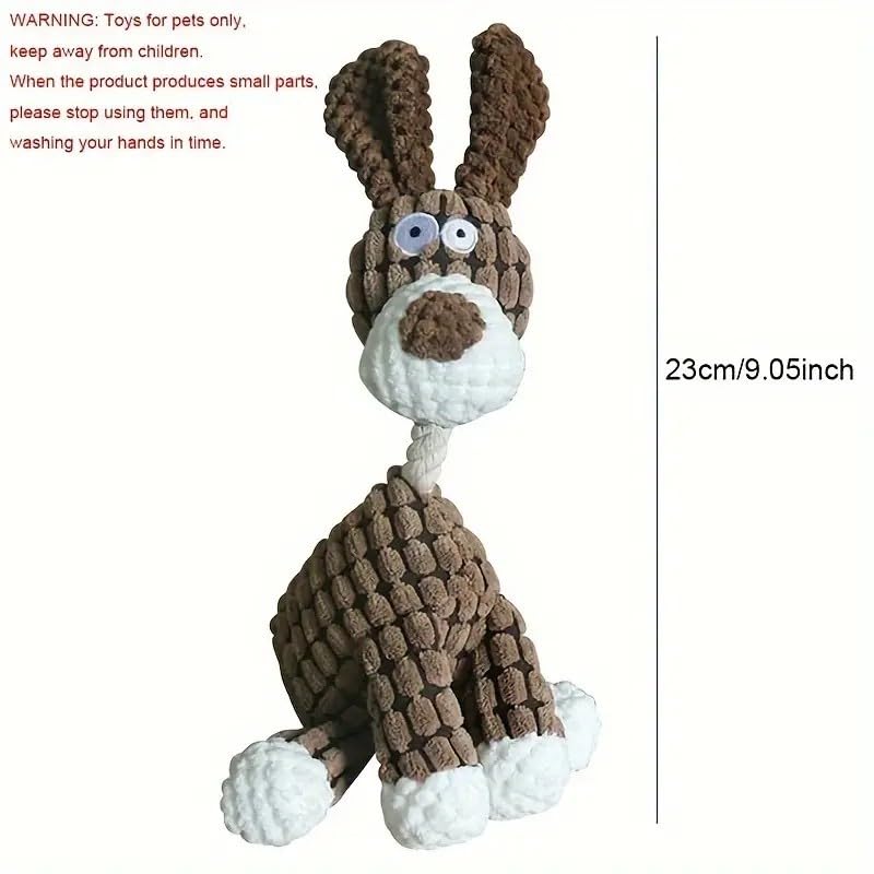 Plush Dog Toy - Durable Chew Toy for Pets Soft Stuffed Animal for Dogs (Dog), Mixed - Image 3