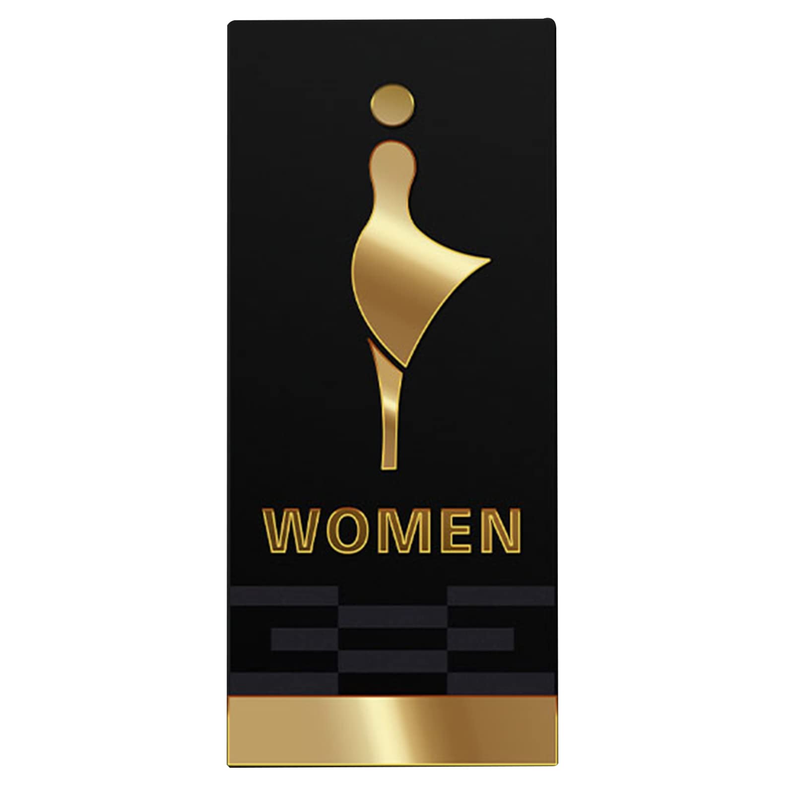 VNVFJKLO restroom sign, Men's and Women's Restroom Signs, Toilet Wall Decor, 3D Acrylic Unisex, for Offices, Businesses, and Restaurants(A)