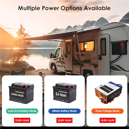 Image of WAVLINK 80A RV Power Converter 120V AC to 12V DC Battery Charger