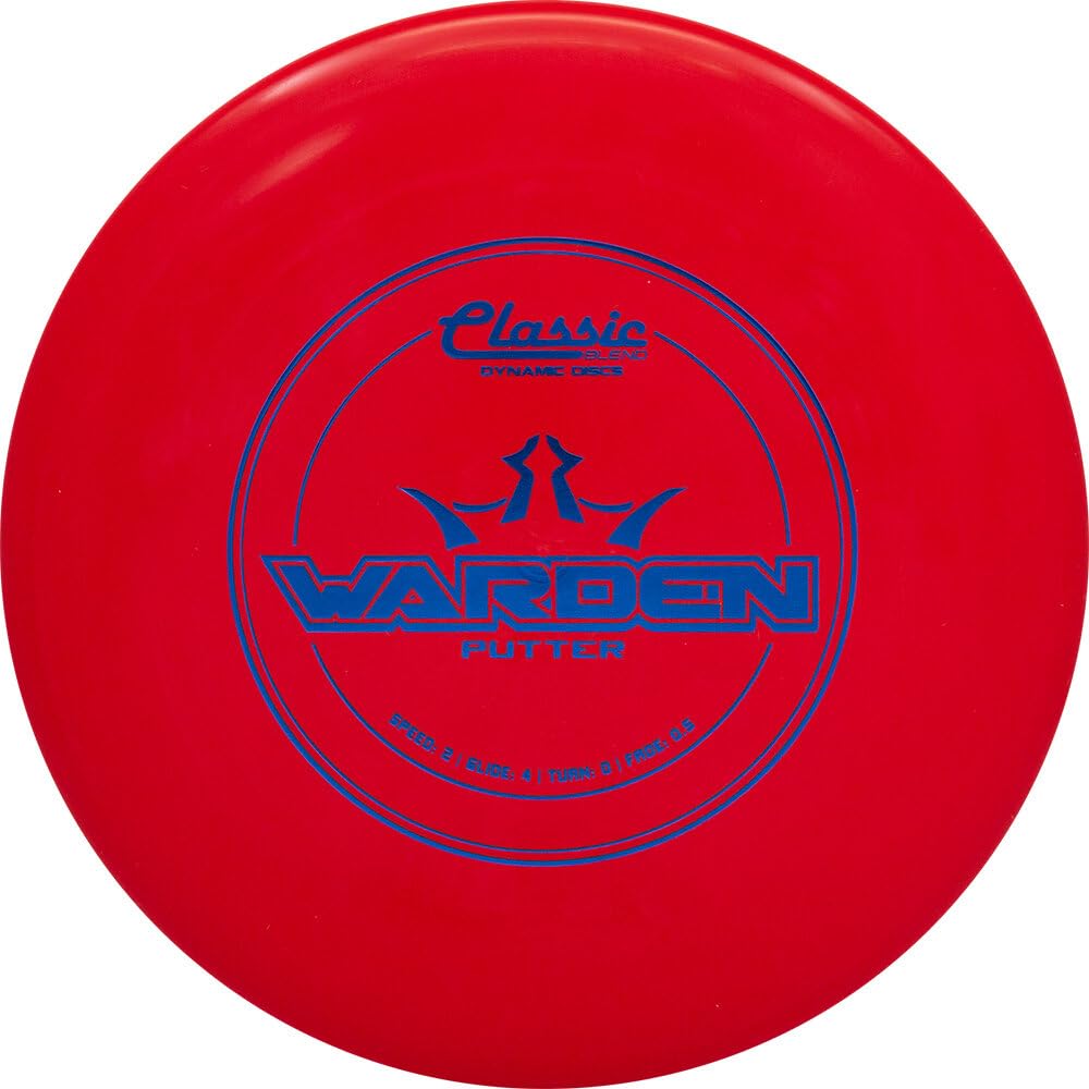 Dynamic Discs Classic Blend Warden, Straight Putter, Red, 170-176g