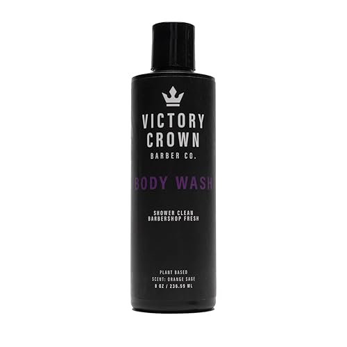 Victory Crown Gel de baño - Gel de baño natural - A base de plantas - Hidrata la piel - Propiedad de peluquero y fabricado en los Estados Unidos