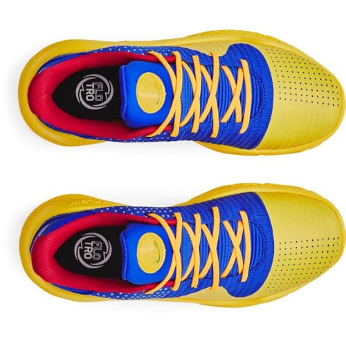 Under Armour Curry 4 Low Flotro - Men's (Blue/Yellow/Black)2