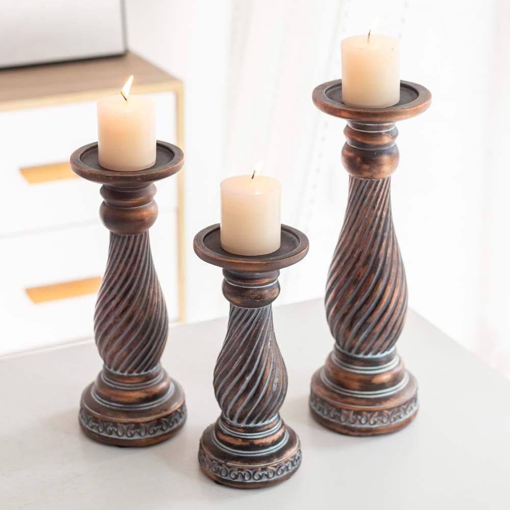 Candle Holders for Pillar Candles in Home, Living Room