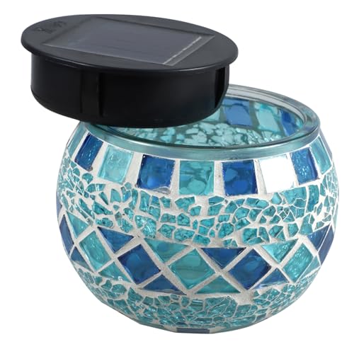 FUNOMOCYA 1pezzi Luce Solare Sfera Di Lampada Esterna Led Luce Notturna Energia Solare Decorativa Per Patio Sala Feste Bar Resistente Alle Intemperie