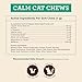 Hemp Well Calm Cat Soft Chews - Anxiety & Stress Relief Formula, Organic Ingredients, Soothes & Relaxes, Improves Behavior, 60 Count