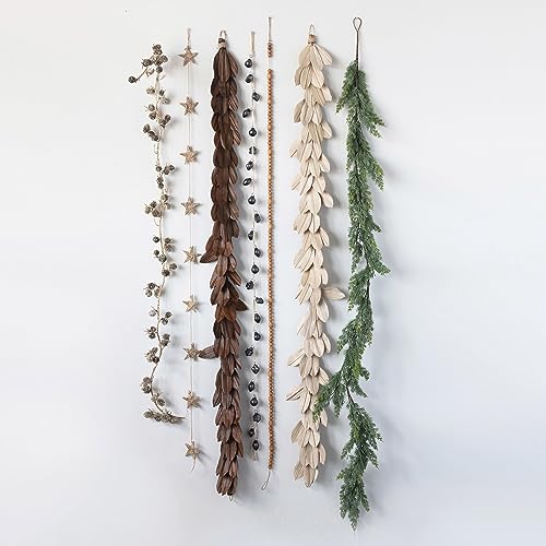 Creative Co-Op 72" L Dried Buri Palm Leaf, Brown Garlands by Creative Co-Op - Image 2