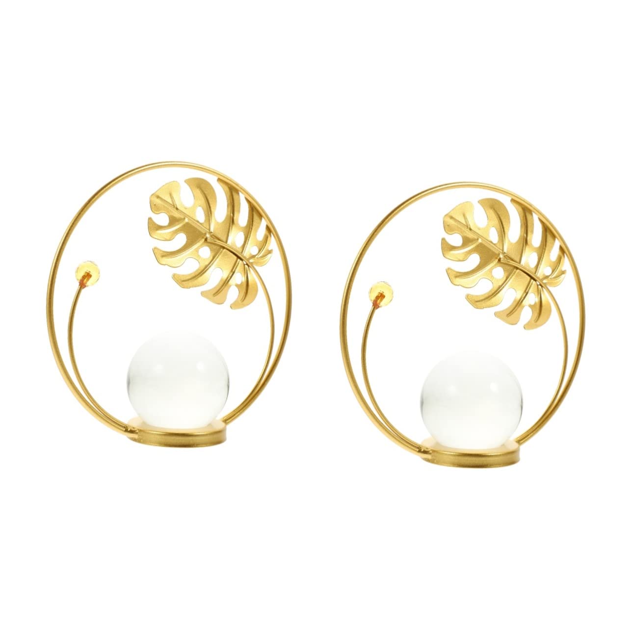 Alipis 2 Sets Turtle Leaf Crystal Ball Housewarming Citrine Ball Sphere Gem Display Home Decoration Desk Top Decor Modern Home Decor Table Top Decor Tv Cabinet Office Ball Rack Iron