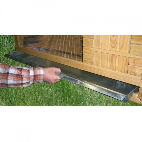 Kerbl Pet Nagerhaus Fred, Kleintierstall, Nagerstall, braun, 100x45x62cm, Holz, Hasen, Kaninchen, Meerschweinchen, herausziehbare Wanne