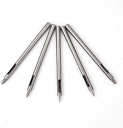 DIY 5 piezas herramienta de perforación de cuero herramienta de corte de perforación de agujero hueco redondo de 45 MM para bandas de reloj de cuero