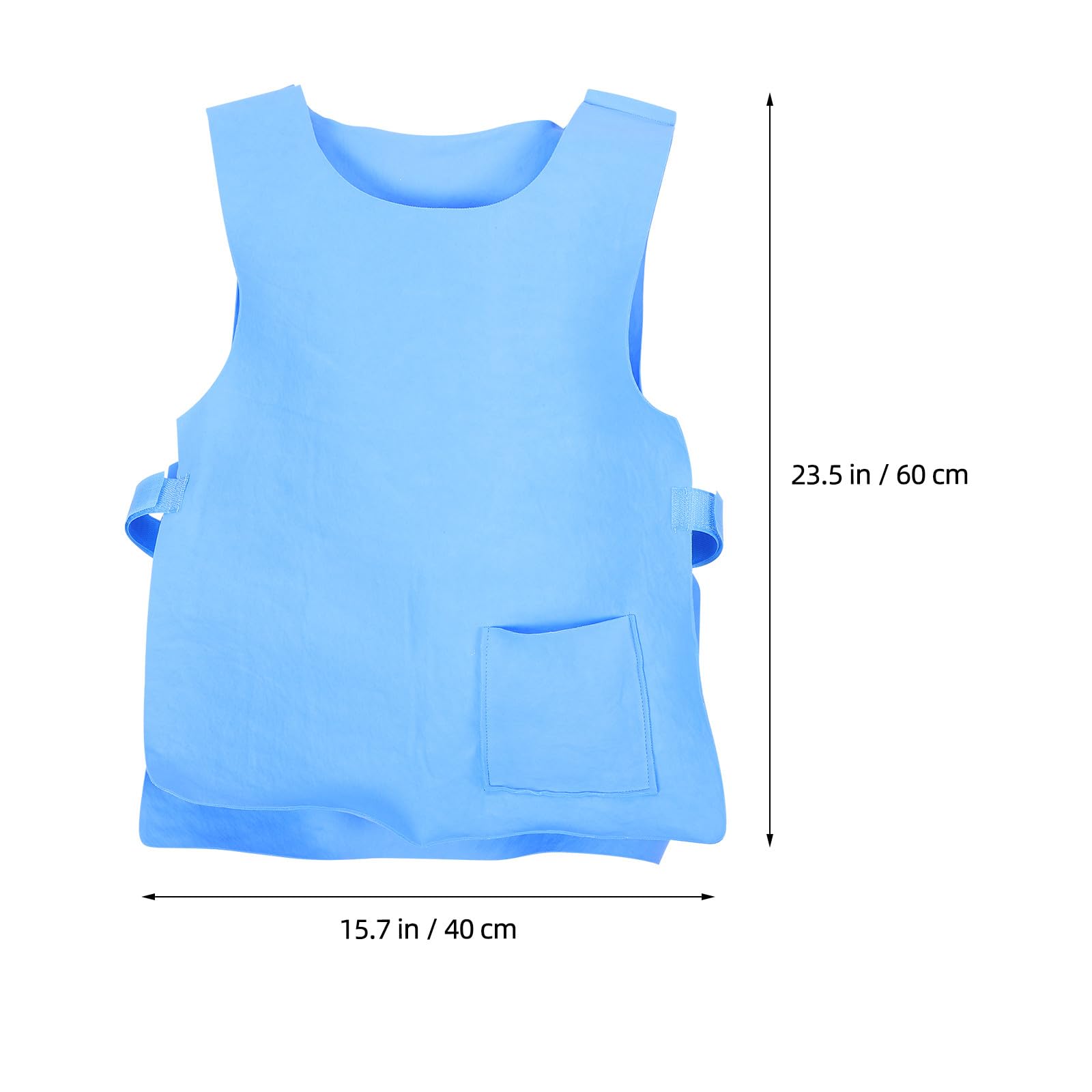 Gilet Rinfrescante da Esterno per Uomo e Donna, 60X40X0.3Cm, Assorbimento Acque Leggero, per Viaggi e Lavoro in Condizioni di Caldo, Blu