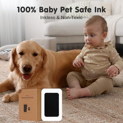 image for catose Inkless Paw Print Kit for Dogs,Cats & Babies - Clean Touch Dog 