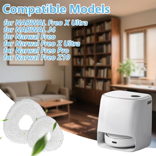 Image of Accessories for Narwal Freo Z Ultra /Freo X Ultra /Freo Vacuum Cleaner | Freo Z10 Ultra / Freo X Ultra Mop Pad Replacement