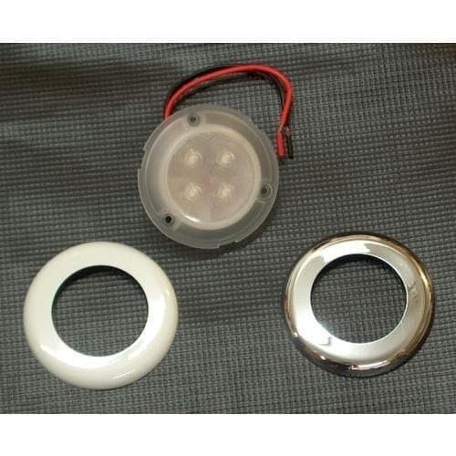 5003101 White Color Flush Mount Courtesy, and Utility Light for Boats 50-03101