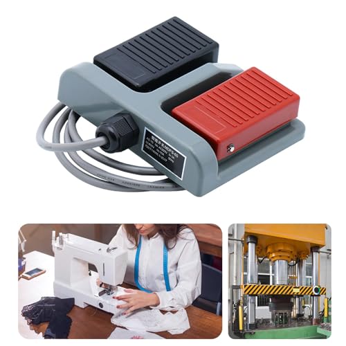 Interruptor de pedal de doble pie y toma dúplex para equipos de soldadura resistentes al calor 2