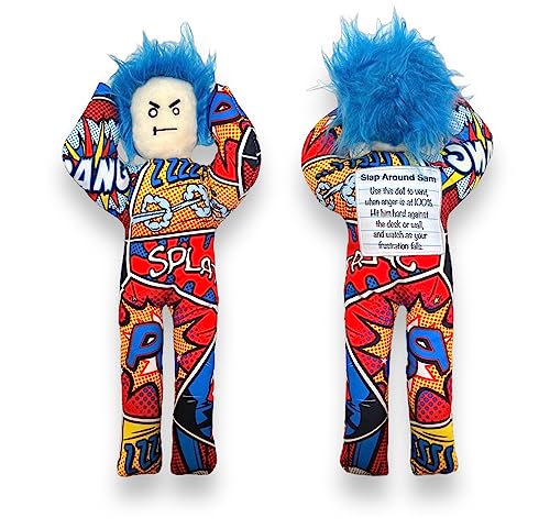 Funny Gag Gift - Stress Relief - Slap Around Sam Doll - for Friends, Co-Worker, Men, Women, Husband, Wife, Girlfriend, B - Detailed View
