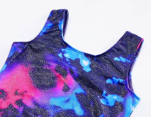 Image of Domusgo Toddler Leotard Gymnastics Long Sleeve, Sparkly Tumbling Dance Leotards for Baby Girls Kids Teens 2-14 Years