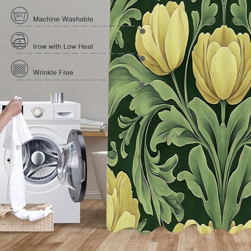 Rideau de douche imperméable 180x200 lavable en machine rideau salle de bain - 5