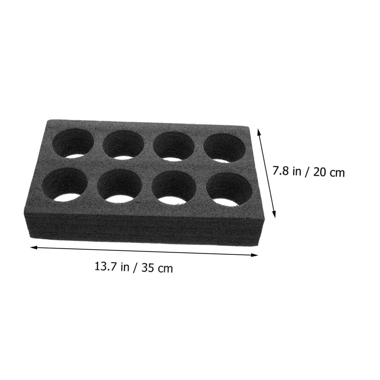 Porte-Gobelets à Emporter 8 Trous Lot de 2 Mousse Plateau de Transport pour Café Boissons Livraison Pique- Fête Support Stable pour Tasses