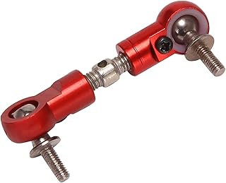Melitt Pull Rod Steering Arm Fit for 1/5 ROVAN KM BAJA 5B 5T 5SC 5Ive T Rc Car Parts-Orange Red