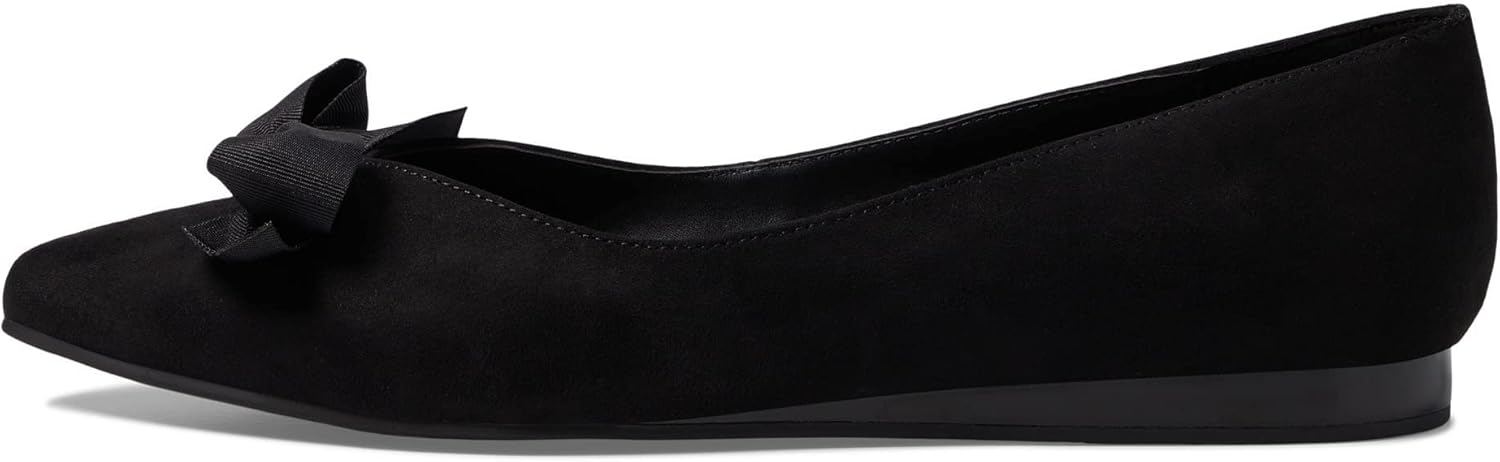 Kenneth Cole REACTION Women's Lily Bow Flat, Black, 5
