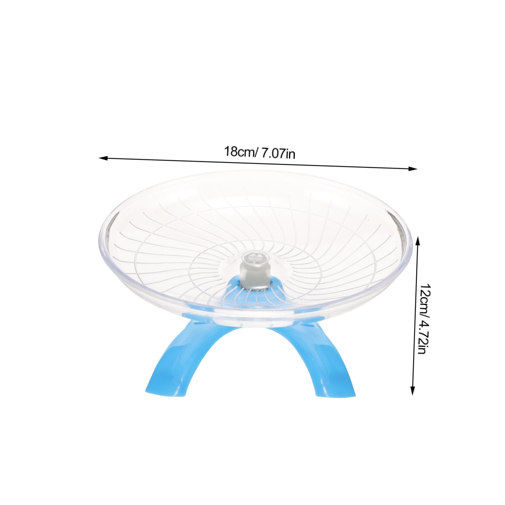 HANABASS Silent Hamster Wheel for Pets Exercise Wheel for Hamsters Hedgehogs and Gerbils Enrichment for Chinchillas and Transparent Design
