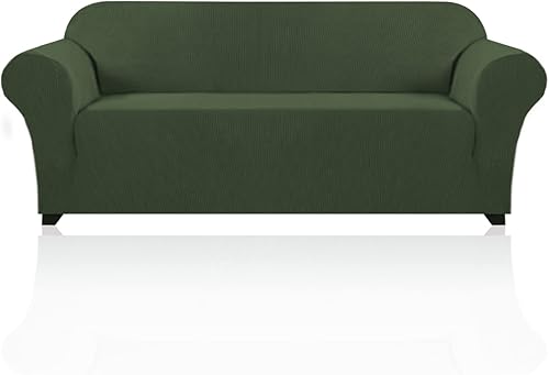 Miniatura 34 de PrinceDeco Funda elástica para sofá de 3 cojines, protector de muebles con parte inferior elástica antideslizante, apta para perros (sofá, azul Azul