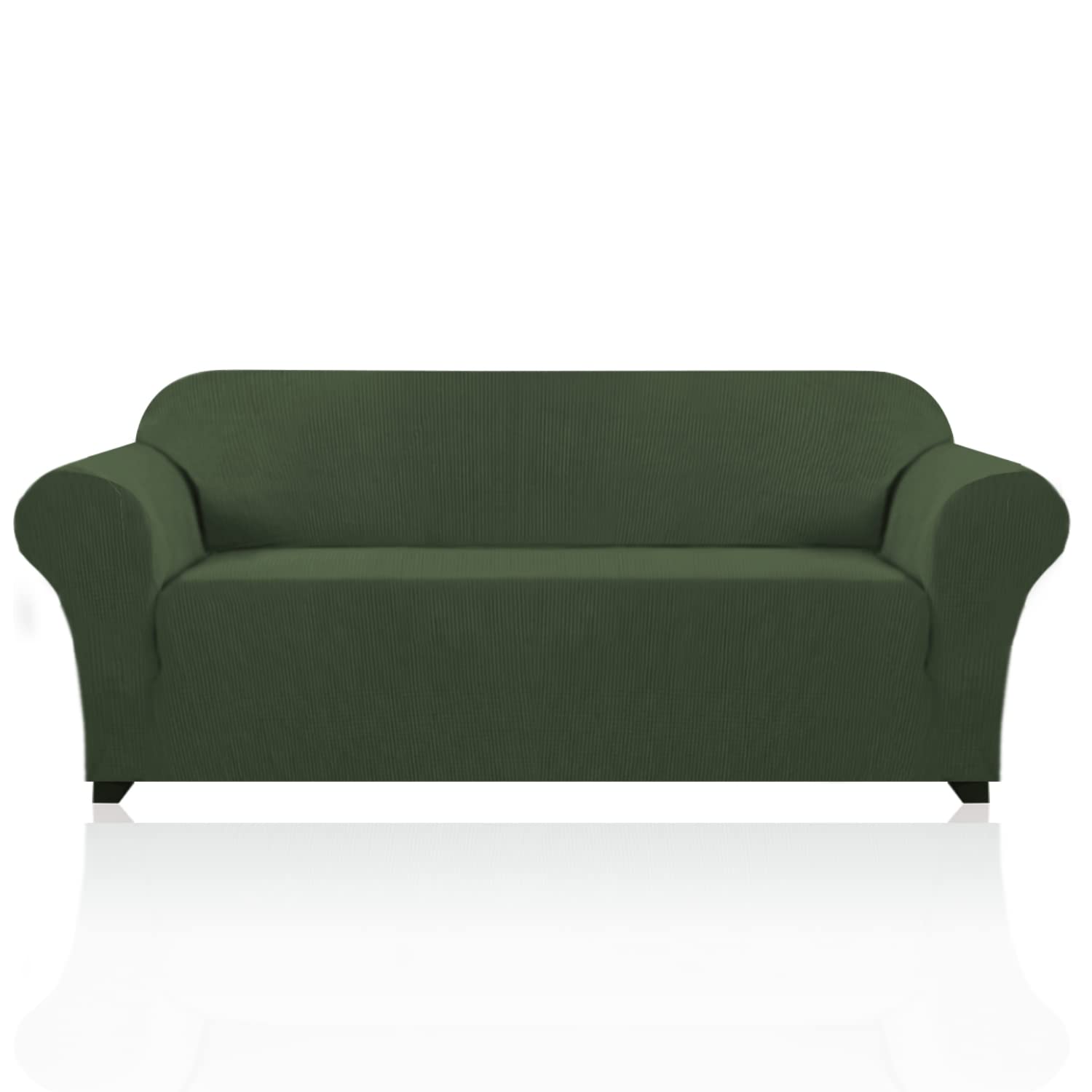 PrinceDeco Couch Covers for 3 Cushion Couch Sofa Pet Friendly Extra Large Couch Cover for Oversized Sofa Washable Furniture Protector Fitted Sofa Slipcovers Stay in Place(XL Sofa, Bronze Green)