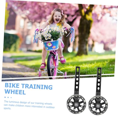 Ruedas Estabilizadoras para Bicicleta GALPADA, 2 piezas, Negro, para entrenamiento y desarrollo del equilibrio, fáciles de instalar, compatibles con bicicletas de 12 a 20 pulgadas miniatura 3