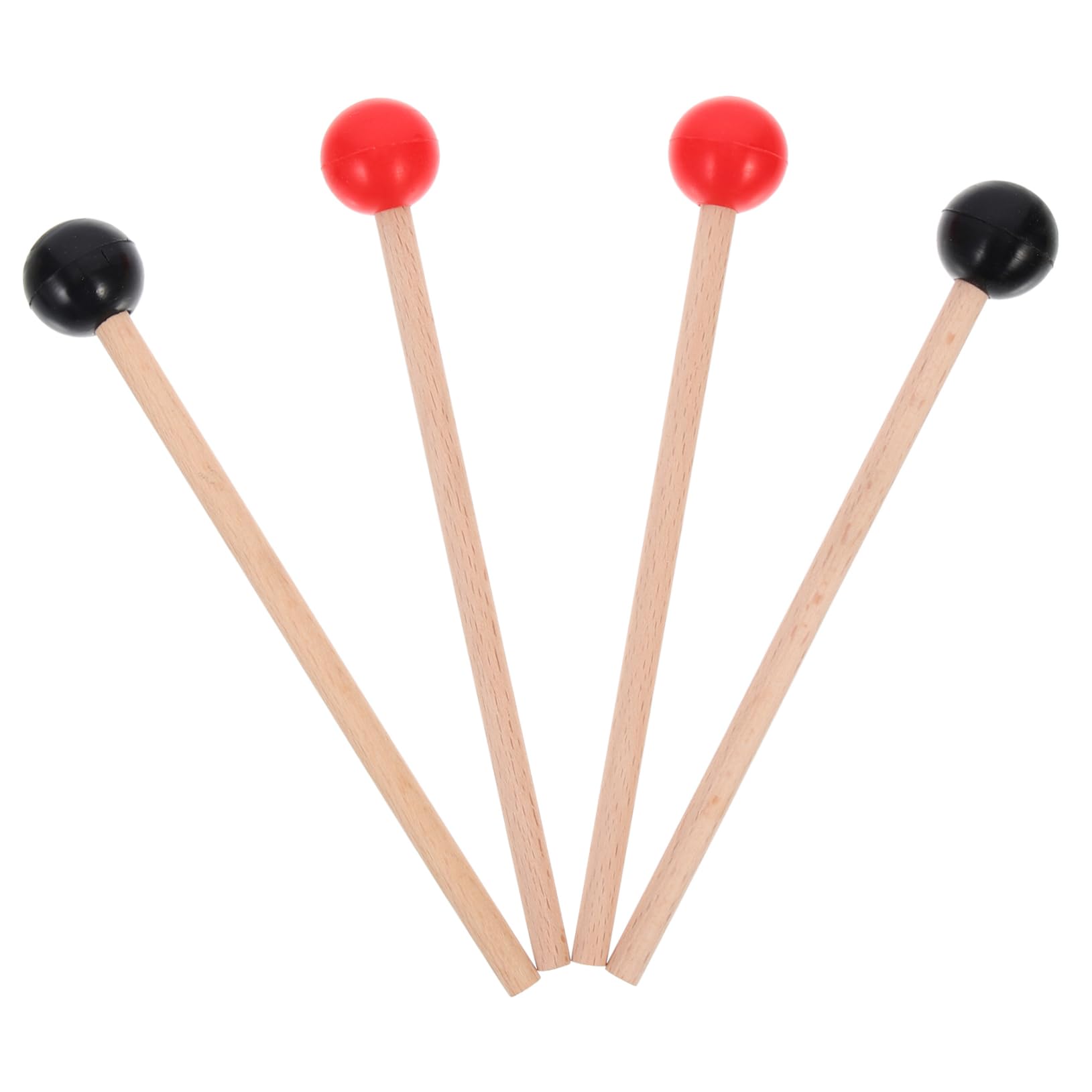 BESPORTBLE 2 Pairs Mallets for Instruments Marimba Tongue Drum Hammers High Grade Heads Comfortable Grip for Beginners Professionals
