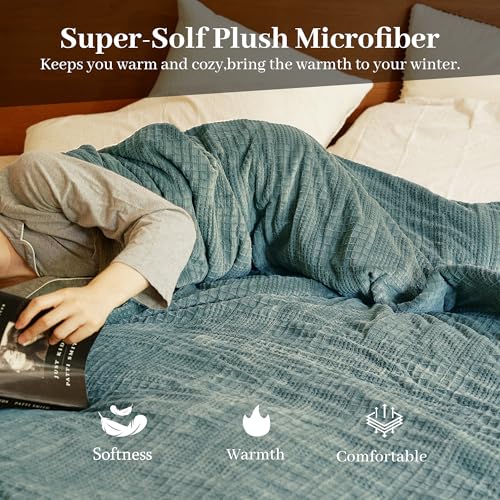 Electric Blanket Full Size 72''X84'' - Heated Blanket with Single Control Fast Heating 9 Heating Levels & 10 Hours Auto Off,ETL Certified Machine Washable (Green)