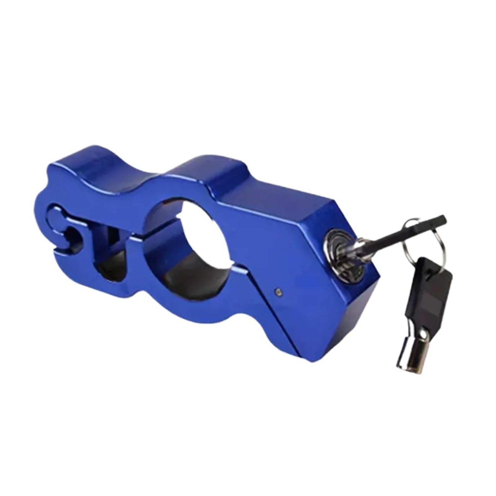 Motorcycle Handlebar Lock Motorcycle Grip Lock Security Safety Handlebar Handset Locking Motorbike Lock Security(Blue)